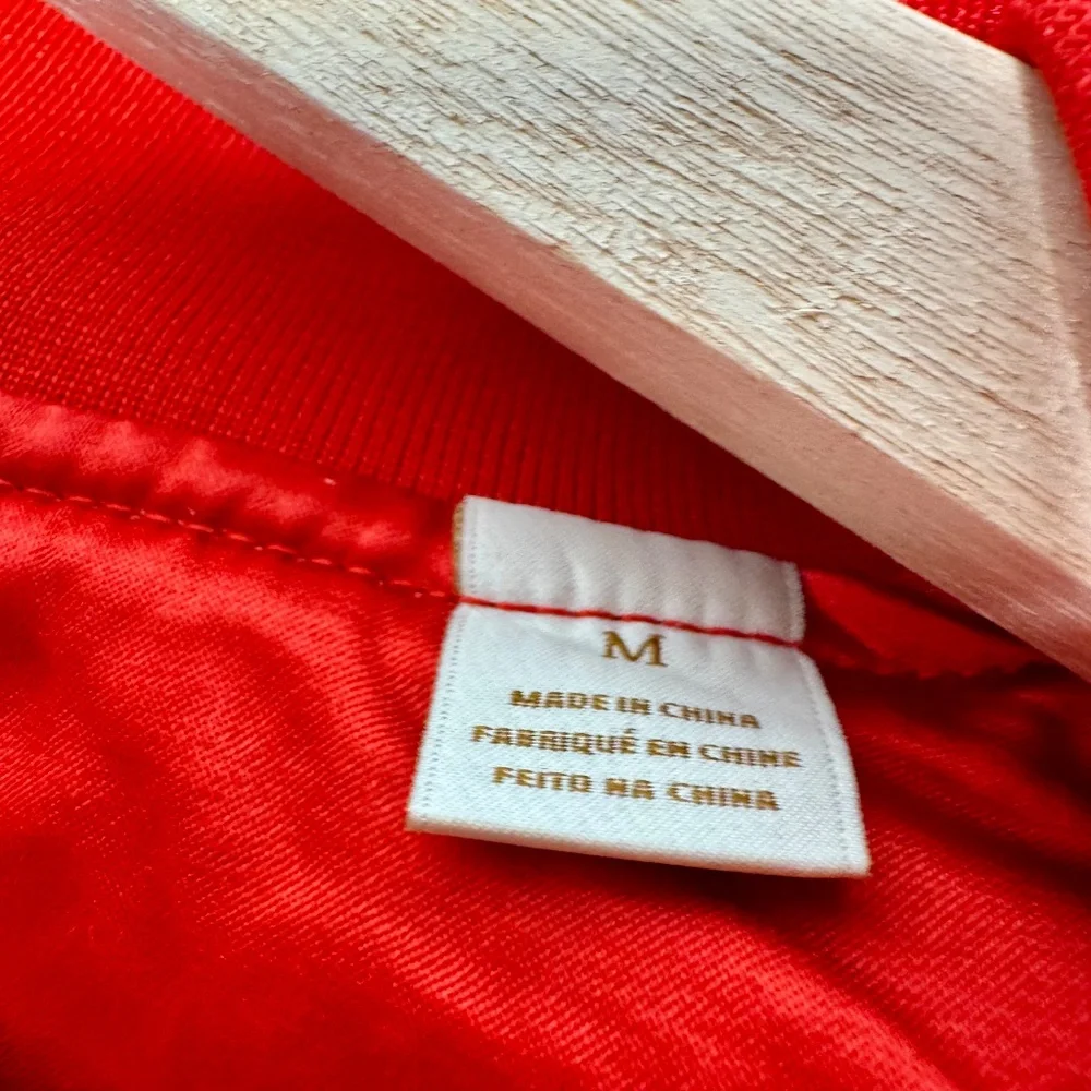 Scotch & Soda Amsterdam Souvenir Red Bomber Jacket Sz M